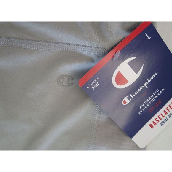 Champion CBLMAB Women's Sz L Gray Double Dry Baselayer Pants - Picture 6 of 8